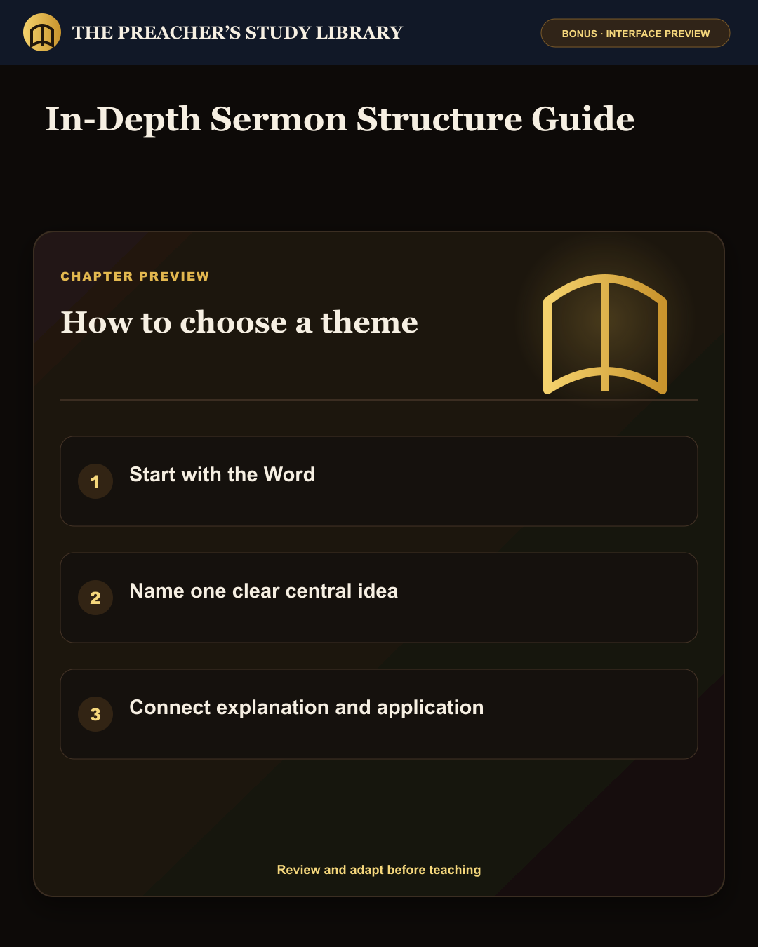 Deep Sermon Structure