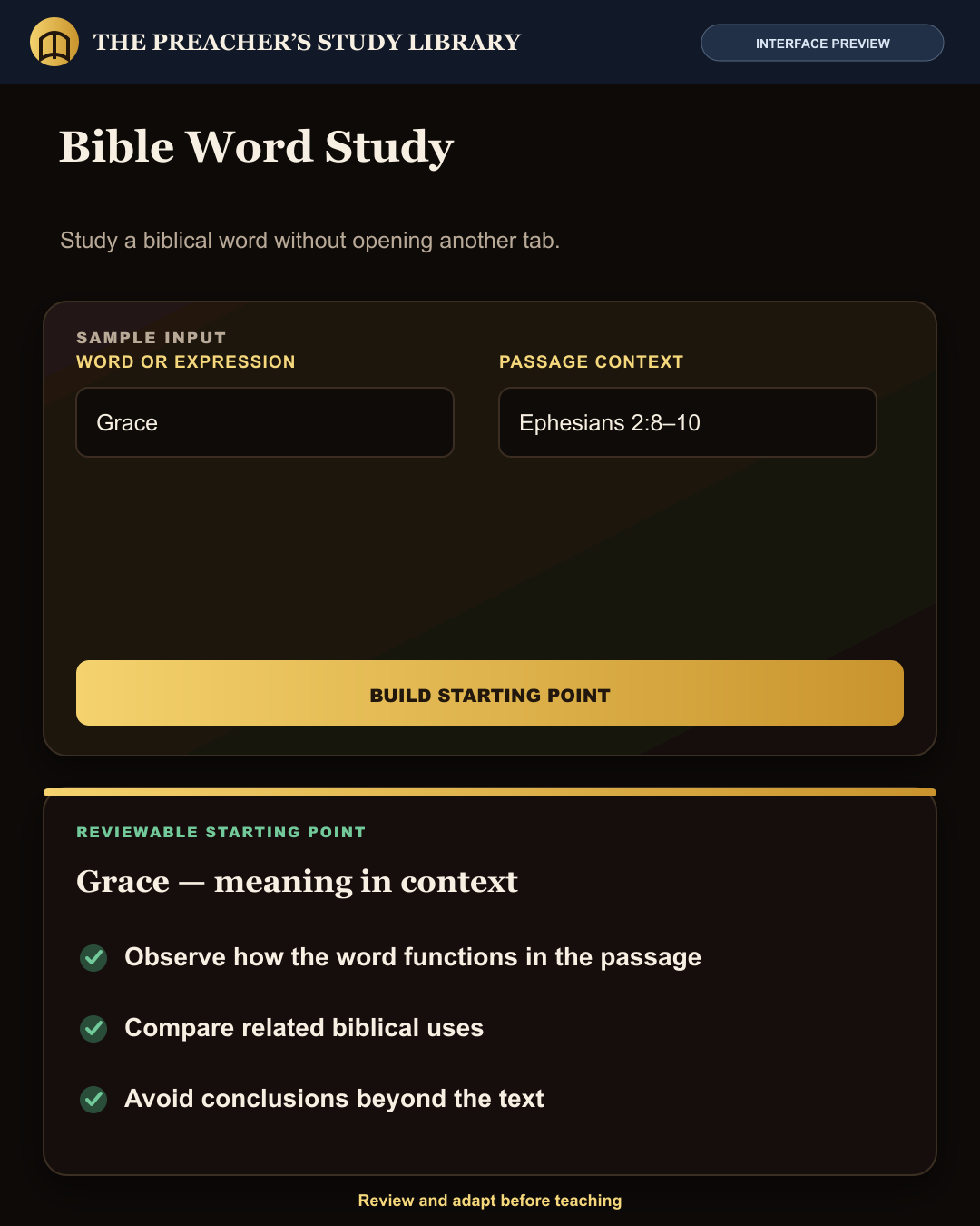 Bible Word Study